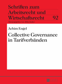 Cover image: Collective Governance in Tarifverbaenden 1st edition 9783631661147