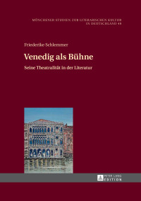Imagen de portada: Venedig als Buehne 1st edition 9783631662427