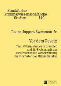 Cover image: Vor dem Gesetz 1st edition 9783631662205