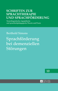 Cover image: Sprachfoerderung bei demenziellen Stoerungen 1st edition 9783631662014