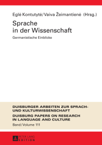 Cover image: Sprache in der Wissenschaft 1st edition 9783631661871