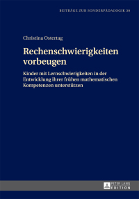 Imagen de portada: Rechenschwierigkeiten vorbeugen 1st edition 9783631658864