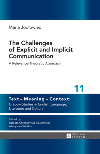 Cover image: The Challenges of Explicit and Implicit Communication 1st edition 9783631658673