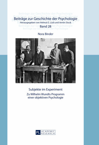 Imagen de portada: Subjekte im Experiment 1st edition 9783631661031