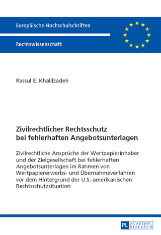 Omslagafbeelding: Zivilrechtlicher Rechtsschutz bei fehlerhaften Angebotsunterlagen 1st edition 9783631659816
