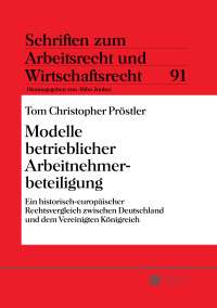 Imagen de portada: Modelle betrieblicher Arbeitnehmerbeteiligung 1st edition 9783631659557