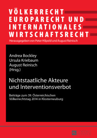 Titelbild: Nichtstaatliche Akteure und Interventionsverbot 1st edition 9783631656495