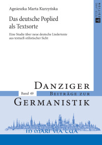 Immagine di copertina: Das deutsche Poplied als Textsorte 1st edition 9783631658598