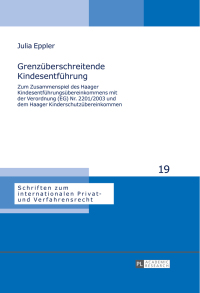 Titelbild: Grenzueberschreitende Kindesentfuehrung 1st edition 9783631658314