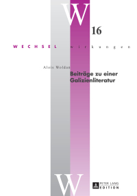 Imagen de portada: Beitraege zu einer Galizienliteratur 1st edition 9783631658246