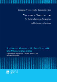 Cover image: Modernist Translation 1st edition 9783631657768