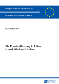 Cover image: Die Kunstauffassung in Rilkes kunstkritischen Schriften 1st edition 9783631657621