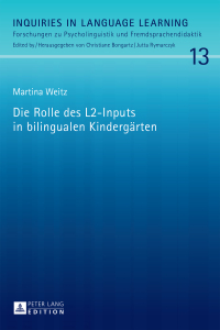 Titelbild: Die Rolle des L2-Inputs in bilingualen Kindergaerten 1st edition 9783631657300