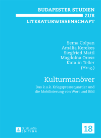 Titelbild: Kulturmanoever 1st edition 9783631656167
