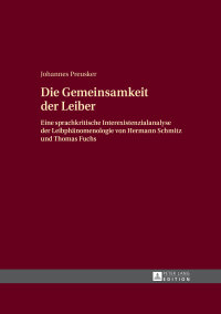 Cover image: Die Gemeinsamkeit der Leiber 1st edition 9783631655818