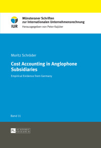 صورة الغلاف: Cost Accounting in Anglophone Subsidiaries 1st edition 9783631655375