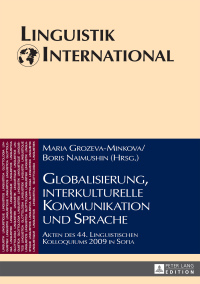 Cover image: Globalisierung, interkulturelle Kommunikation und Sprache 1st edition 9783631655306