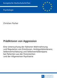 Cover image: Praediktoren von Aggression 1st edition 9783631655283