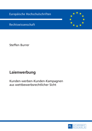 Cover image: Laienwerbung 1st edition 9783631655054