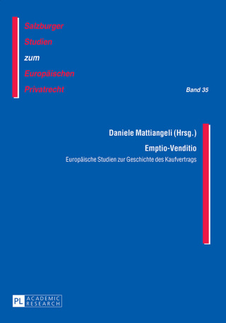 صورة الغلاف: Emptio-Venditio 1st edition 9783631654637