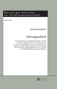 Imagen de portada: Fuehrungsaufsicht 1st edition 9783631652701