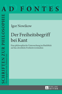 Cover image: Der Freiheitsbegriff bei Kant 1st edition 9783631652640