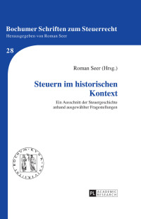 Cover image: Steuern im historischen Kontext 1st edition 9783631652299