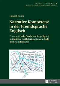 Imagen de portada: Narrative Kompetenz in der Fremdsprache Englisch 1st edition 9783631653890