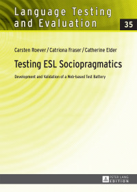 صورة الغلاف: Testing ESL Sociopragmatics 1st edition 9783631653791
