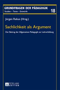 Imagen de portada: Sachlichkeit als Argument 1st edition 9783631653661