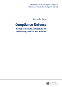 Imagen de portada: Compliance Defence 1st edition 9783631653494