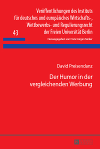 Imagen de portada: Der Humor in der vergleichenden Werbung 1st edition 9783631653180