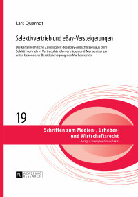Imagen de portada: Selektivvertrieb und eBay-Versteigerungen 1st edition 9783631653166