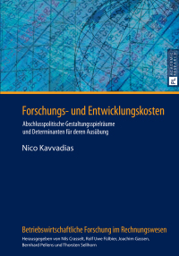Omslagafbeelding: Forschungs- und Entwicklungskosten 1st edition 9783631652978