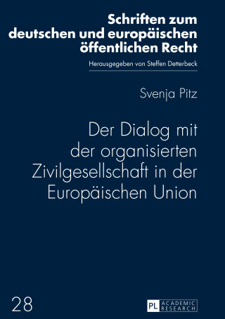 Imagen de portada: Der Dialog mit der organisierten Zivilgesellschaft in der Europaeischen Union 1st edition 9783631652831
