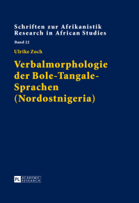 Imagen de portada: Verbalmorphologie der Bole-Tangale-Sprachen (Nordostnigeria) 1st edition 9783631650417