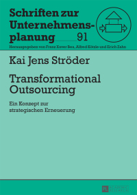 صورة الغلاف: Transformational Outsourcing 1st edition 9783631650264
