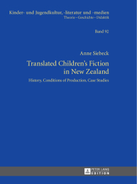 Imagen de portada: Translated Children’s Fiction in New Zealand 1st edition 9783631650110