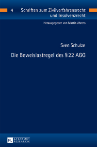 Cover image: Die Beweislastregel des § 22 AGG 1st edition 9783631651841