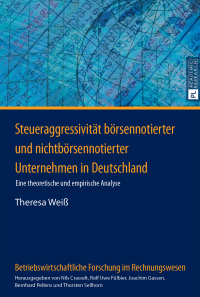 Cover image: Steueraggressivitaet boersennotierter und nichtboersennotierter Unternehmen in Deutschland 1st edition 9783631651773