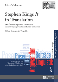 صورة الغلاف: Stephen King’s «It» in Translation 1st edition 9783631651704