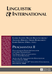 Imagen de portada: Pragmantax II 1st edition 9783631651667