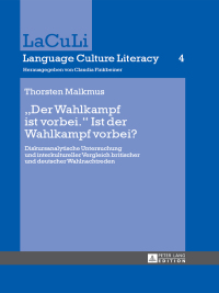 Immagine di copertina: «Der Wahlkampf ist vorbei.» Ist der Wahlkampf vorbei? 1st edition 9783631651148