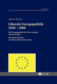 Cover image: Liberale Europapolitik 1949–1989 1st edition 9783631648018