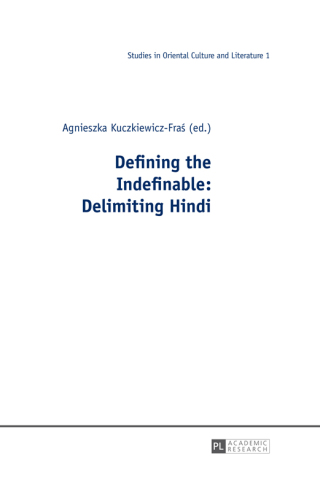 Cover image: Defining the Indefinable: Delimiting Hindi 1st edition 9783631647745