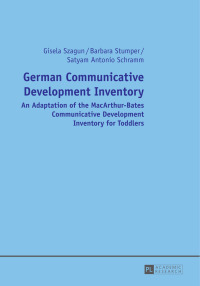 Cover image: German Communicative Development Inventory 1st edition 9783631647530