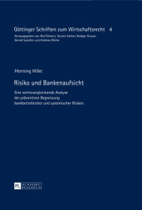 Cover image: Risiko und Bankenaufsicht 1st edition 9783631649008