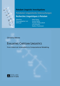 表紙画像: Evaluating Cartesian Linguistics 1st edition 9783631645512