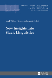 Cover image: New Insights into Slavic Linguistics 1st edition 9783631647318
