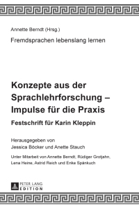 Omslagafbeelding: Konzepte aus der Sprachlehrforschung – Impulse fuer die Praxis 1st edition 9783631647189